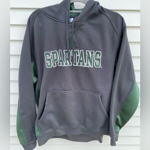 Spartans Gray and Green Hoodie